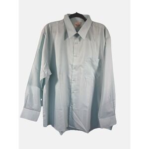 Bentley shirt size 2XL dress long sleeve button up light blue green new